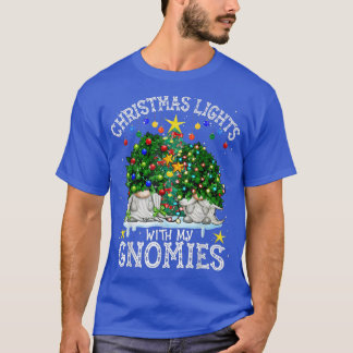 イブの格言で素敵な猫クリスマスライト Tシャツ