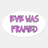 イブはFRAMED 楕円形シール (正面)