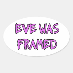 イブはFRAMED 楕円形シール