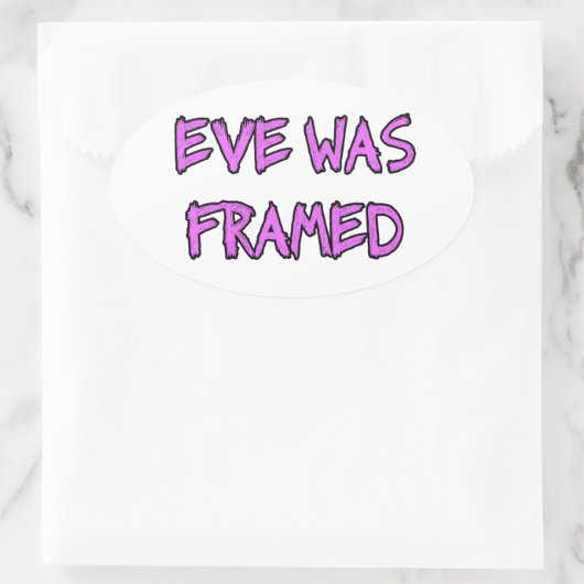 イブはFRAMED 楕円形シール (バッグ)