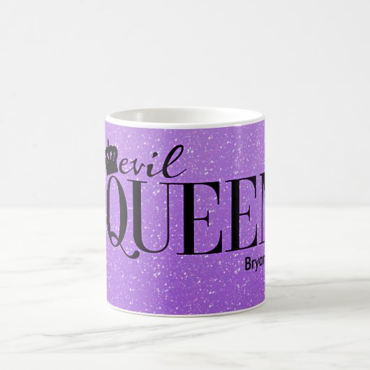 イブクィーンパープルグリッターグラムコーヒーマグ コーヒーマグカップ (中央)