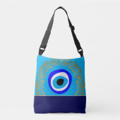 イブズアイタリスマン&アラビアアムレットバッグ/ギリシャチャーム クロスボディバッグ (正面)