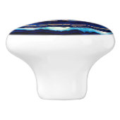 イブナルアイブルーアゲードジオードディティタルアート セラミックノブ (側面)