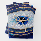 イブナルアイブルーアゲードジオードディティタルアート ラッピングペーパーシート (インサイチュ)