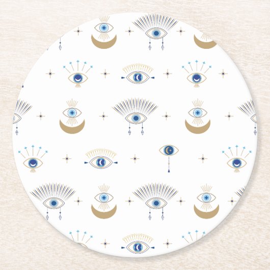 イブナルアイ紙コースター ラウンドペーパーコースター (正面)