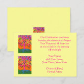 イブニングアフェア「私たちの祭典は続く」ご招待 招待状 (正面/裏面)