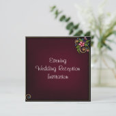 イブニングウェディングレセプション招待状 招待状 (スタンド正面)