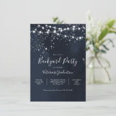 イブニングスカイ イルミネーションの列 バックヤードパーティ 招待状 (スタンド正面)