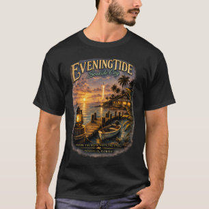 イブニングタイド・シーサイド・ケイ - スペースコーストの夕日 Tシャツ