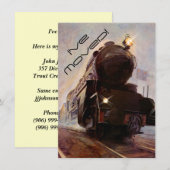 イブニングトレインのお知らせ 新しい住所に移動しました 案内状 (正面/裏面)