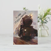 イブニングトレインのお知らせ 新しい住所に移動しました 案内状 (スタンド正面)