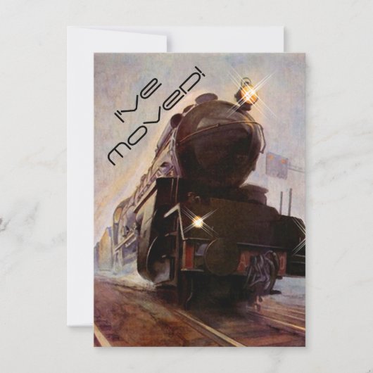 イブニングトレインのお知らせ 新しい住所に移動しました 案内状 (正面)