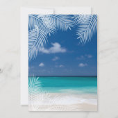 イブニングビーチウェディング 招待状 (裏面)