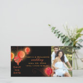 イブニングランタン ウェディング セーブ・ザ・デート フォトカード (スタンド正面)