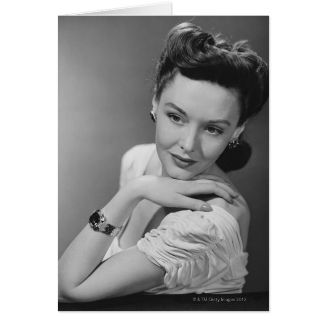 イブニング・ドレスの女性 (正面)