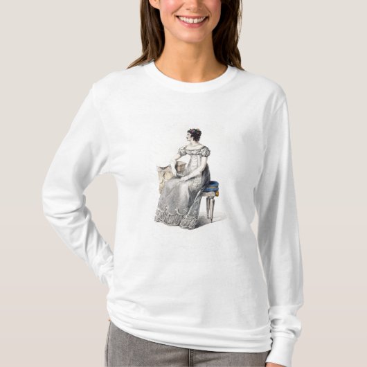 イブニング・ドレス、AckermannのRepoからのファッションプレート Tシャツ (正面)