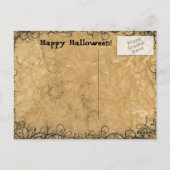 イブペンギンハロウィーン魔女はがき ポストカード (裏面)