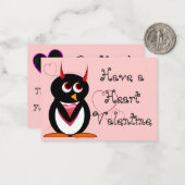 イブライトペンギン学校ヴァレンティネス ノートカード (正面/裏面インサイチュ)