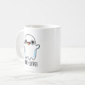 イブリーヴおもしろい前向き幽霊 コーヒーマグカップ (正面左)