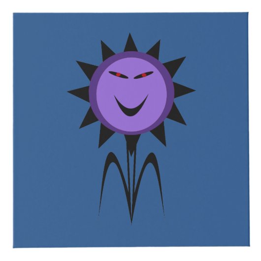 イブーブラワーかわいいゴシックハロウィンカスタム フォトキューブ (正面)