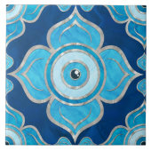 イブールアイオーナメントブルースアンドパール タイル (正面)