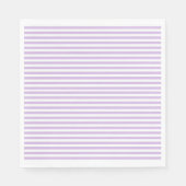 イブ&ソフィー薄紫 ストライプの スタンダードランチョンナプキン (正面)