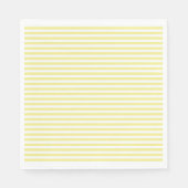 イブ&ソフィー黄ストライプの紙ナプキン スタンダードランチョンナプキン (正面)