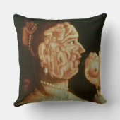 イブ(油)のポートレート クッション (裏面)