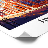 イプスウィッチイングランドヴィンテージトラベルイラストレーション ポスター (角)