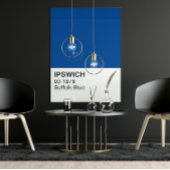 イプスウィッチサフォークブルー – 全幅 ポスター