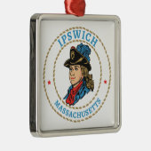 イプスウィッチマサチューセッツ州植民地時代 メタルオーナメント (右)