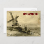 イプスウィッチ,サフォーク – ストークウィンドミルヴィンテージ シーズンポストカード (正面/裏面)