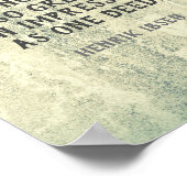 イプセン文感動的書引用文タイポグラフィ ポスター (角)