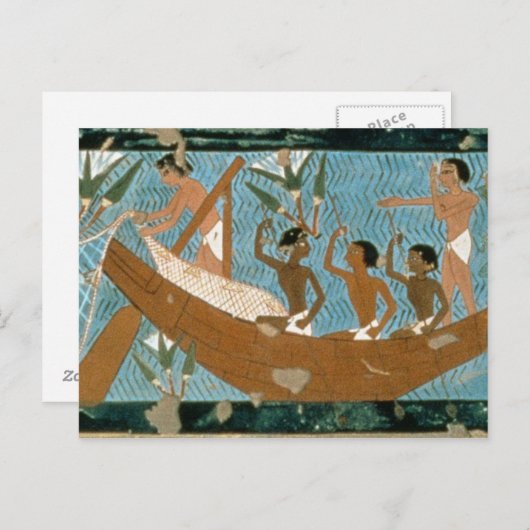 イプ絵画イの墓からの壁,テーベ,デピック ポストカード (正面/裏面)