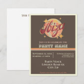 イベイッサ(イビザ) スペイン テーマパーティーへの招待 招待状 (正面/裏面)