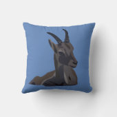イベックスヤギ動物アート クッション (裏面)