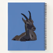 イベックスヤギ動物アート ノートブック (裏面)