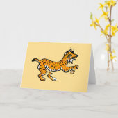 イベリアLYNX – 保存性 – 自然 – 黄色 カード (黄色い花)