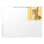 イベリクールアンLYNX – 絶滅危惧動物 – 黄色 ノートパッド (正面)