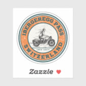 イベルゲレグパススイスアルプスのモーターサイクルツアー シール (シート)