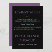 イベントおもしろいの不登録 招待状 (正面/裏面)