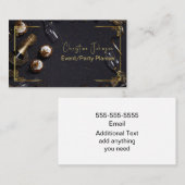 イベントおよびパーティー計画の名刺 名刺 (正面/裏面)