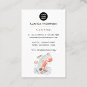 イベントお洒落ケータリング名刺 名刺 (裏面)