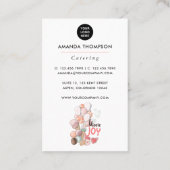 イベントお洒落ケータリング名刺 名刺 (裏面)