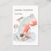 イベントお洒落ケータリング名刺 名刺 (正面)