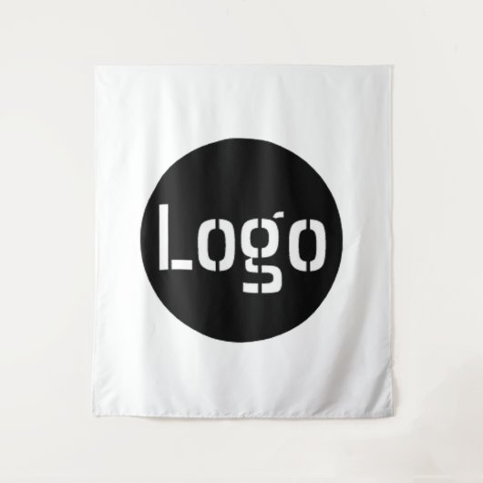 イベントのカスタム会社ロゴの背景 タペストリー (正面)