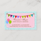 イベントのスタイリストおよびデザイン 名刺 (裏面)