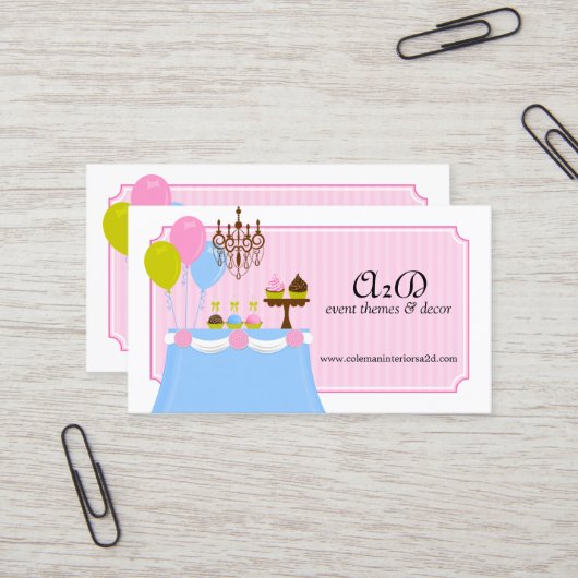 イベントのスタイリストのカスタム 名刺 (正面/裏面インサイチュ)