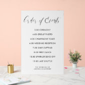 イベントのタイムラ結婚インの書道順 アクリルサイン (ウェディング)