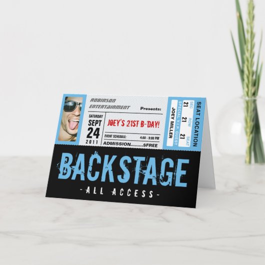 イベントのチケット 招待状 (正面)